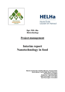 Final report - group 7 - Nanotechnology in food4