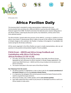 Africa Pavilion Daily - December 9