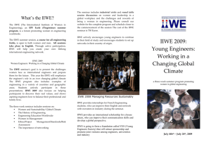 ABOUT IIWE 2009. Doc 2