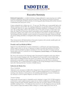 Executive Summary - Endotech Corporation