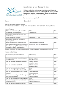 Questionnaire for new clients of De Kern