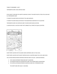 THINGS TO REMEMBER: UNIT 2 TOPOGRAPHIC MAPS: AND
