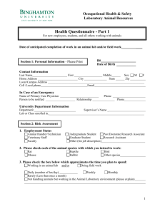 Health Questionnaire