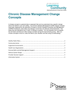 Chronic Disease Management Change Concepts