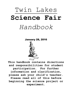 2016 Science Fair Handbook - San Juan Unified School District