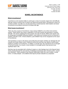 bowel incontinence - University Colon & Rectal Surgery