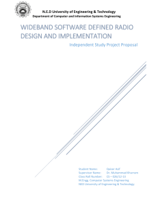 Wideband Software Defined Radio design and