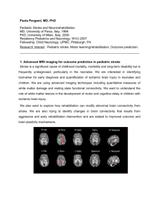 Advanced MRI Imaging for Pediatric Stroke Information