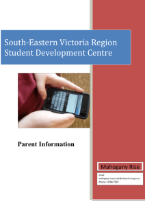 Parent Information Booklet - Mahogany Rise Primary School