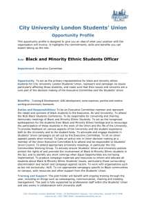 Black and Minority Ethnic Students Officer