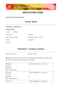 application form - Pflasterspektakel