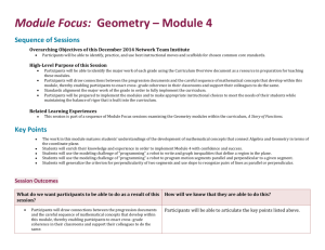Facilitator`s Guide: Geometry Module 4