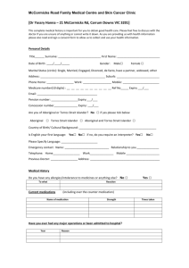 New Patient Registration Form - McCormicks Road Family Medical