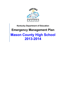 Emergency Action Plan - Mason County Schools