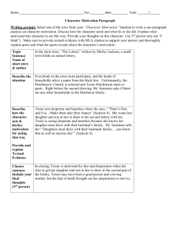 An essay on symbolism & meaning in “The Lottery” by Shirley Jackson