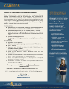 Position: Transportation Drainage Project Engineer Baxter
