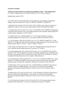 Literaturverzeichnis Ästhetik im kompromittierten parodontal