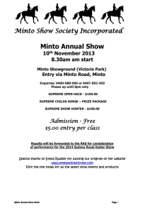 Minto Show Society Incorporated