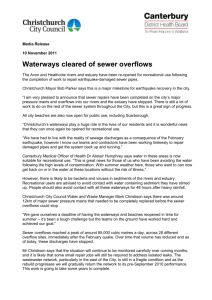 Waterways cleared of sewer overflows