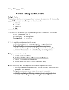 Chapter 1 Study Guide Answers