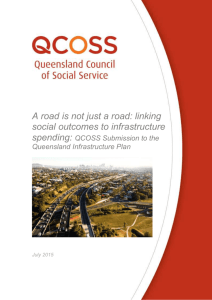 linking social outcomes to infrastructure spending
