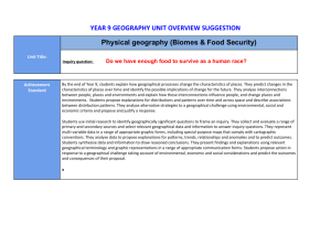 year 9 geography unit overview suggestion
