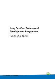 Long Day Care Professional Development Programme