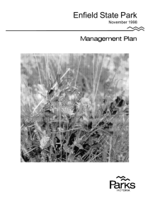 Enfield State Park Management Plan 1998