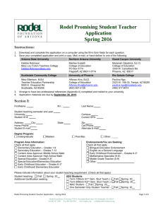 Rodel Teacher Initiative - The Rodel Foundation of Arizona