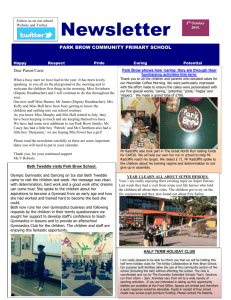 Newsletter 4th oct 2015 - Park Brow Primary School