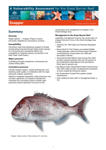 A Vulnerability Assessment for the Great Barrier Reef Snapper
