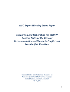 NGO Expert Working Group Paper Supporting and