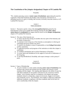 Undergraduate Constitution & Bylaws - Template