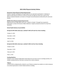 2015-2016 Physical Activity Policies