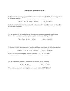 Enthalpy and Stoichiometry of DHrxn 71. Consider the following