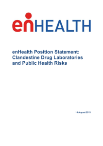 Clandestine Drug Laboratories and Public Health Risks