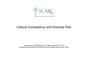 Cultural Competency and Diversity Plan
