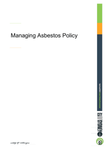 Managing asbestos policy