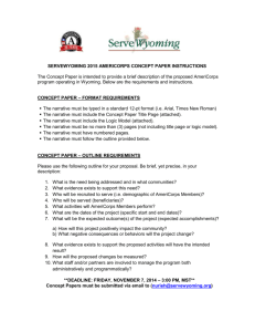 ServeWyoming 2015 AmeriCorps Concept Paper Instructions