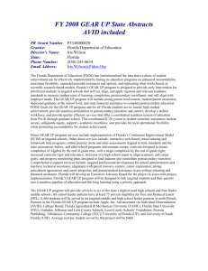FY 2008 GEAR UP Partnership Abstracts (MS Word)