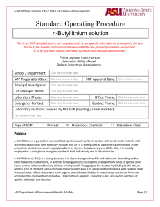 n-Butyllithium solution (Tempe campus specific)