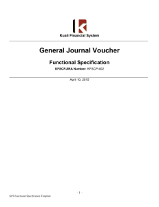 General Journal Voucher