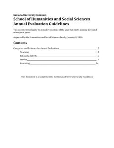 Annual Evaluation Guidelines