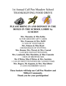 Thanksgiving Food Drive - Milford Public Schools