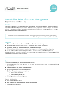 Your Golden Rules of Account Management Bespoke In