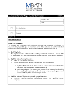 Angel Investor Application Form