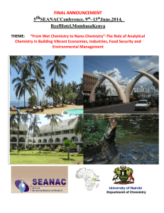 SEANAC Advert - University of Nairobi Conferences Portal