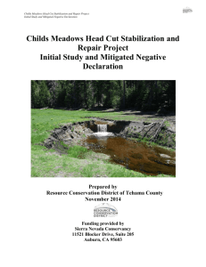 Mitigated Negative Declaration - Resource Conservation District of