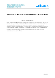 instructions for supervisors and editors