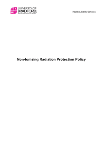 Non-Ionising Radiation Protection Policy